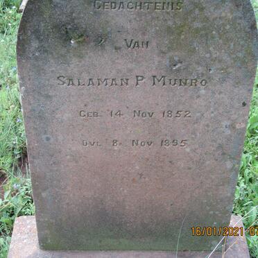 MUNRO Salaman P. 1852-1895