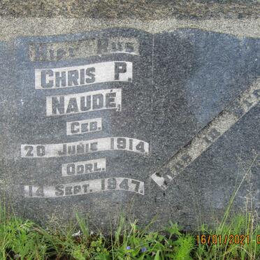 NAUDE Chris P. 1914-1947