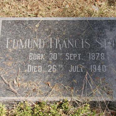 STONE Edmund Francis 1878-1940