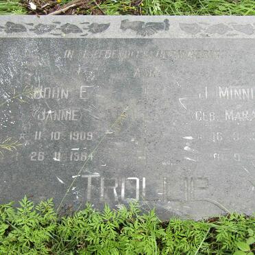 TROLLIP John E. 1909-1984 &amp; J. MARAIS 1911-2000