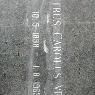 VENTER Petrus Carolus 1898-1963