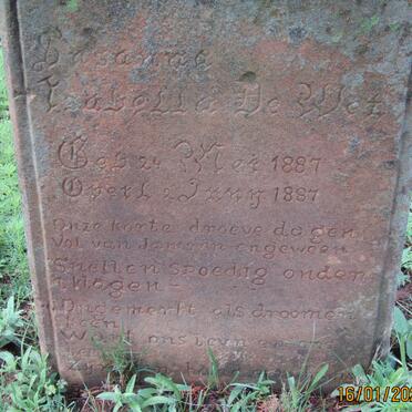 WET Susanna Isabella, de 1887-1887