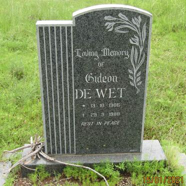 WET Gideon, de 1906-1988