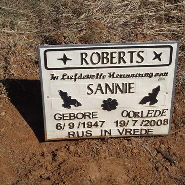 ROBERTS Sannie 1947-2008