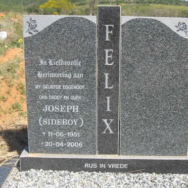 FELIX Joseph (Sideboy) 1951-2006