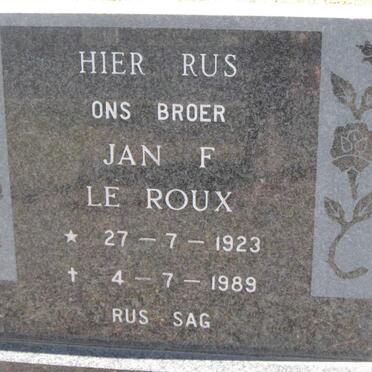 ROUX Jan F., le 1923-1989