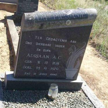 PIESANIE Adriaan A.C., du 1874-1970