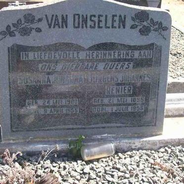ONSELEN Jurgens Johannes Renier, van 1895-1956 &amp; Susanna Johanna 1901-1955