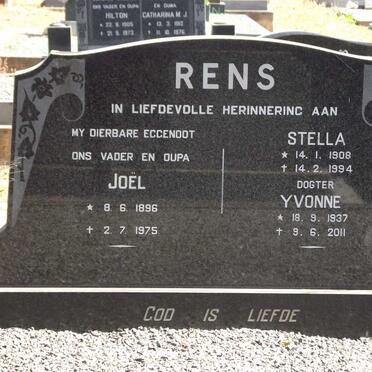 RENS Joël 1896-1975 &amp; Stella 1908-1994 :: RENS Yvonne 1937-2011