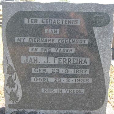 FERREIRA Jan J. 1897-1958