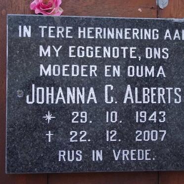 ALBERTS Johanna C. 1943-2007