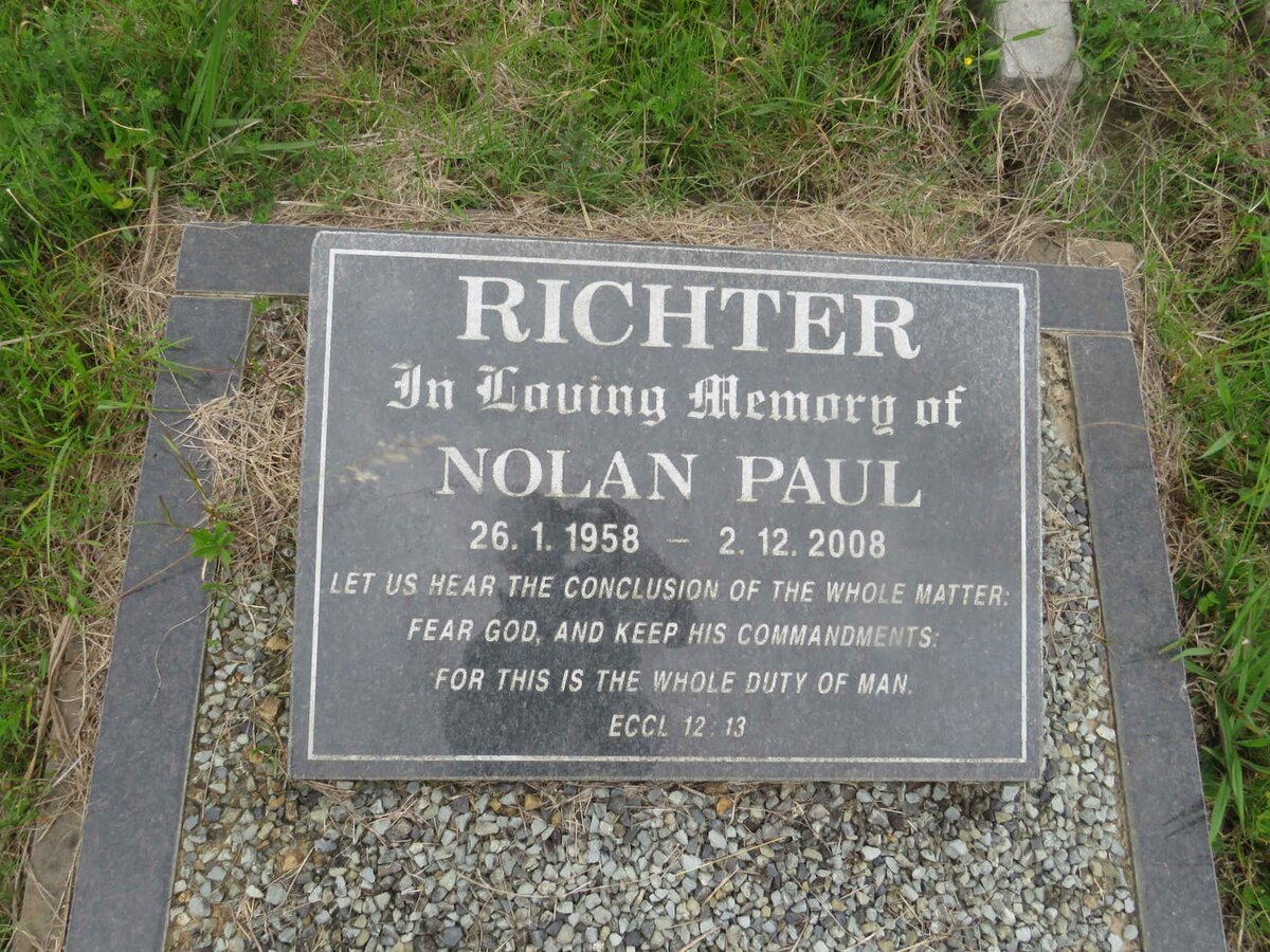 RICHTER Nolan Paul 1958-2008