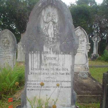 DUROW Agnes Anna Wilhelmine nee KRULL 1874-1912