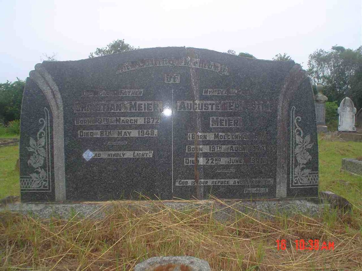 MEIER Christian 1872-1948 &amp; Auguste Ernestine MOLDENHAUER 1874-1945