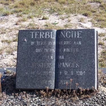 TERBLANCHE Hester Frances 1920-1984