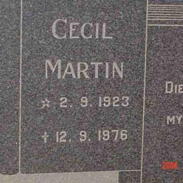 KUMM Cecil Martin 1923-1976