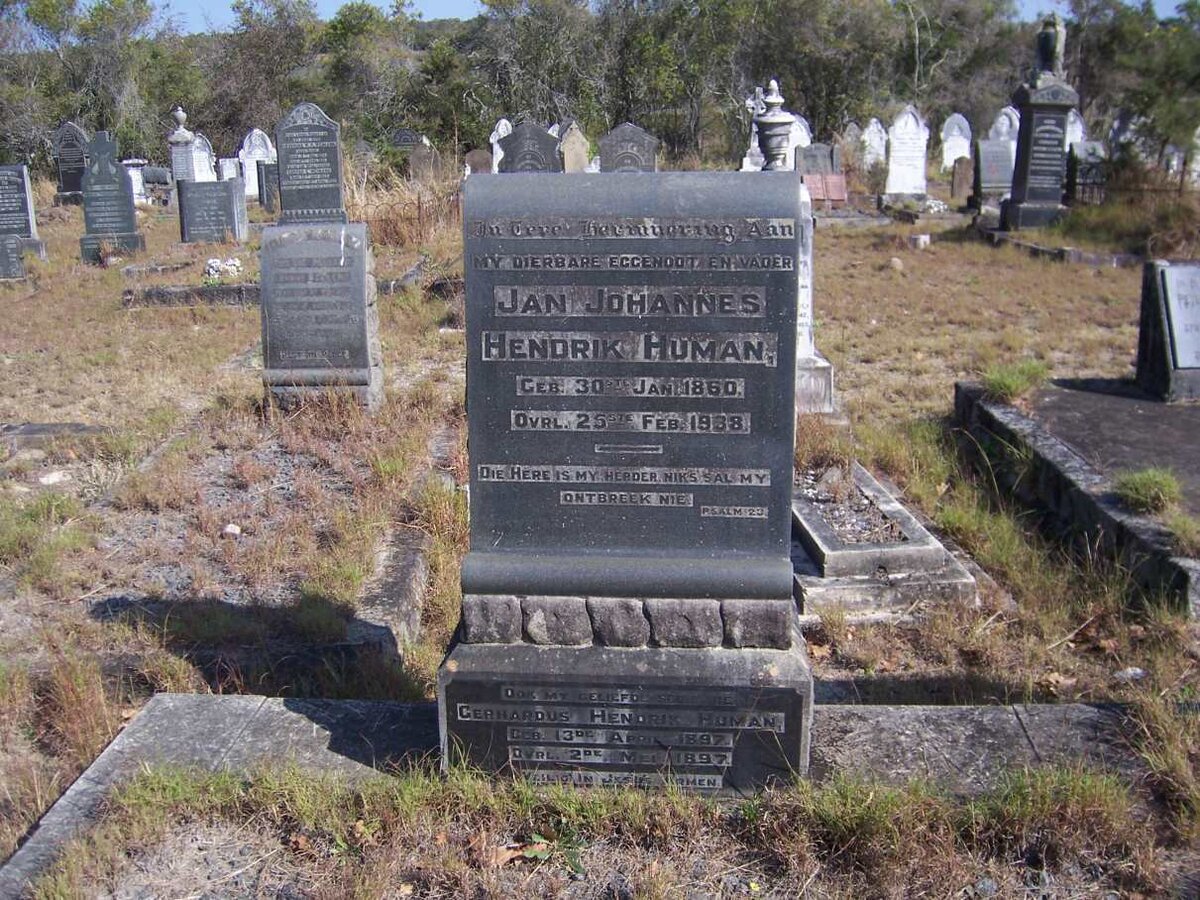 HUMAN Jan Johannes Hendrik 1860-1938