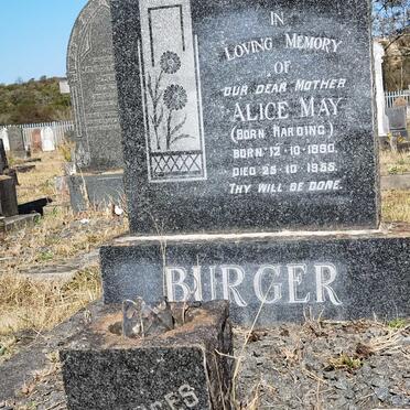 BURGER Alice May nee HARDING 1880-1955