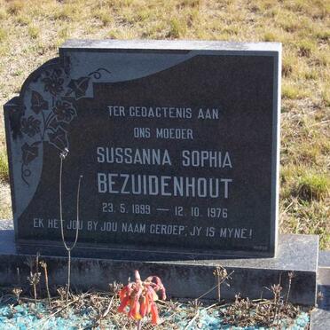 BEZUIDENHOUT Sussanna Sophia 1899-1976