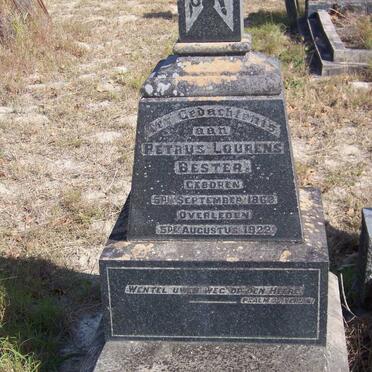 BESTER Petrus Lourens 1862-1922