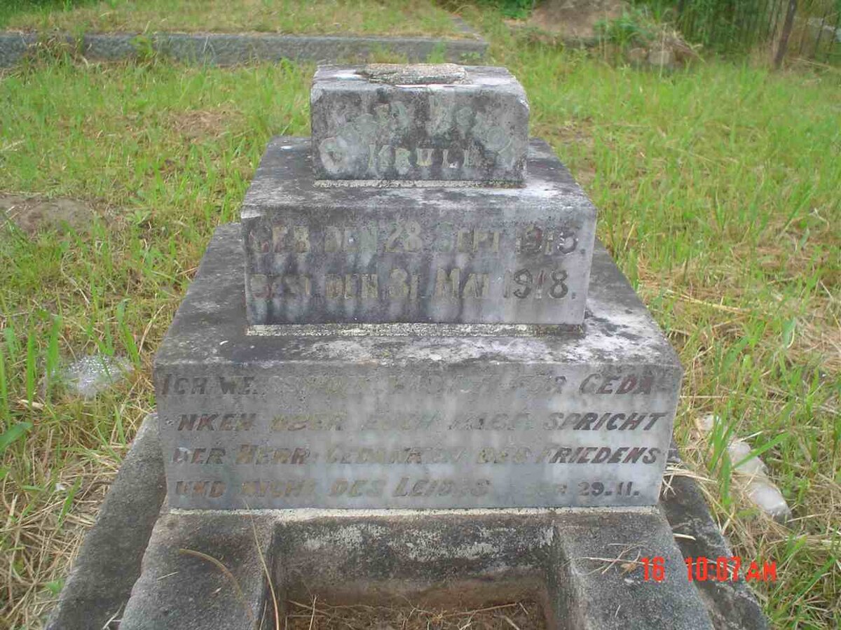 KRULL Rubin Victor 1915-1918