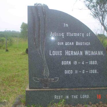 WEIMANN Louis Herman 1889-1968