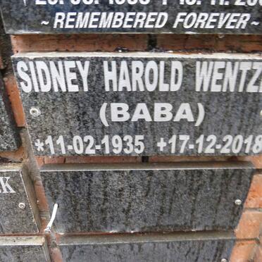 WENTZEL Sidney Harold 1935-2018