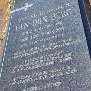 BERG Daniel Benjamin, van den 1946-2009