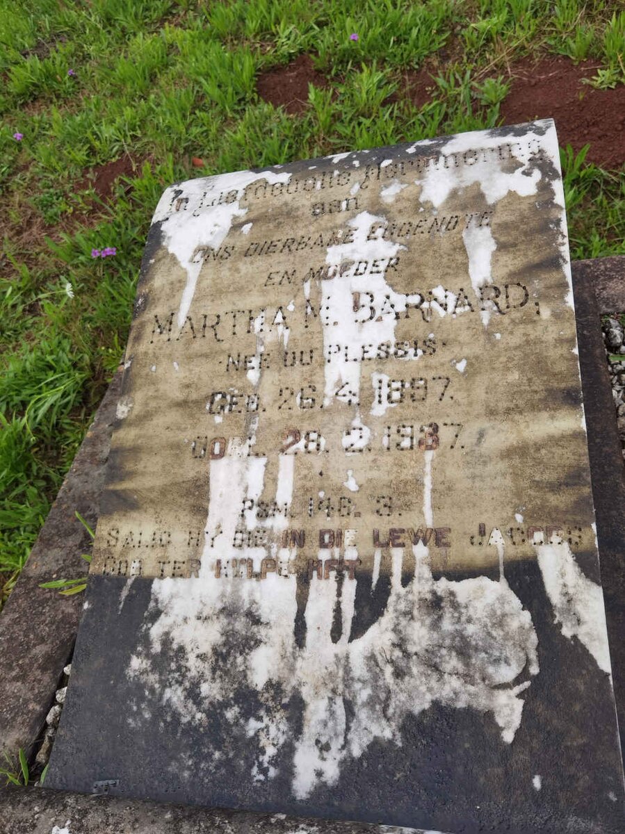 BARNARD Martha nee Du PLESSIS 1897-1937