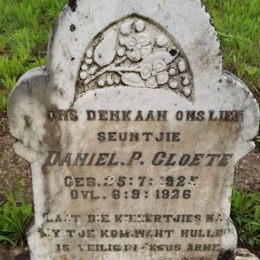 CLOETE Daniel P. 1925-1926