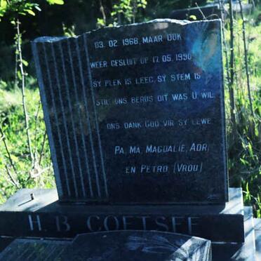 COETSEE H.B. 1968-1990