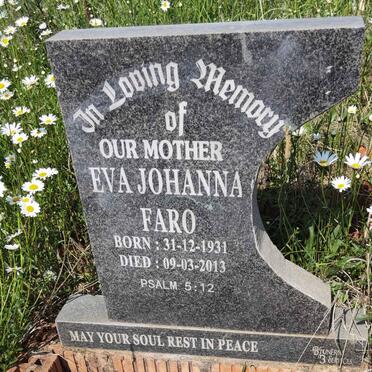 FARO Eva Johanna 1931-2013