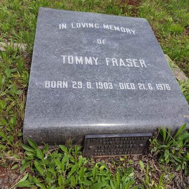 FRASER Tommy 1903-1976 &amp; Ilva 1908-1989 
