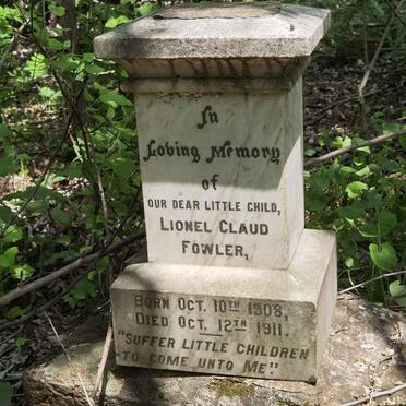 FOWLER Lionel Claud 1908-1911