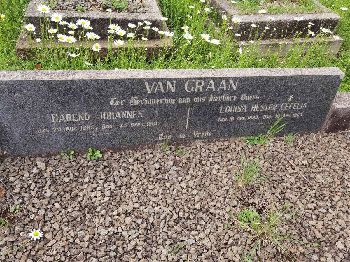 GRAAN Barend Johannes, van 1889-1961 &amp; Louisa Hester Cecilia 1899-1963