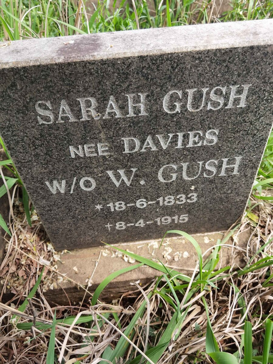 GUSH Sarah nee DAVIES 1833-1915