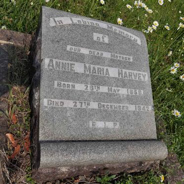 HARVEY Annie Maria 1858-1942