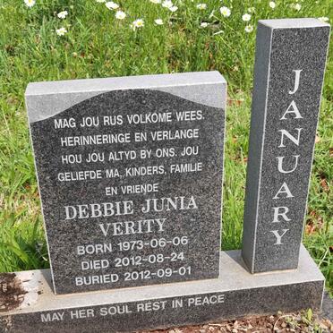 JANUARY Debbie Junia Verity 1973-2012