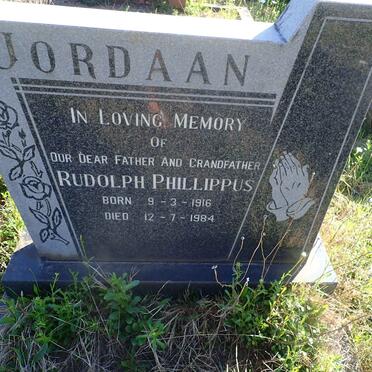 JORDAAN Rudolph Phillippus 1916-1984