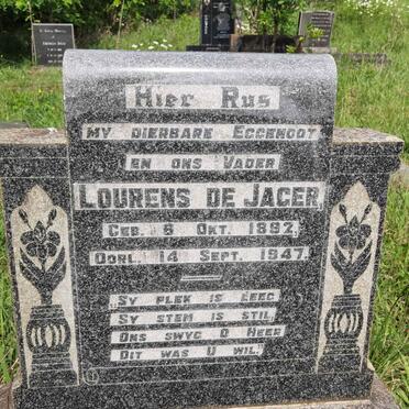 JAGER Lourens, de 1892-1947