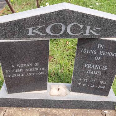 KOCK Francis 1915-2008