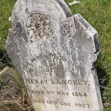 LANGLEY Henry 1854-1927