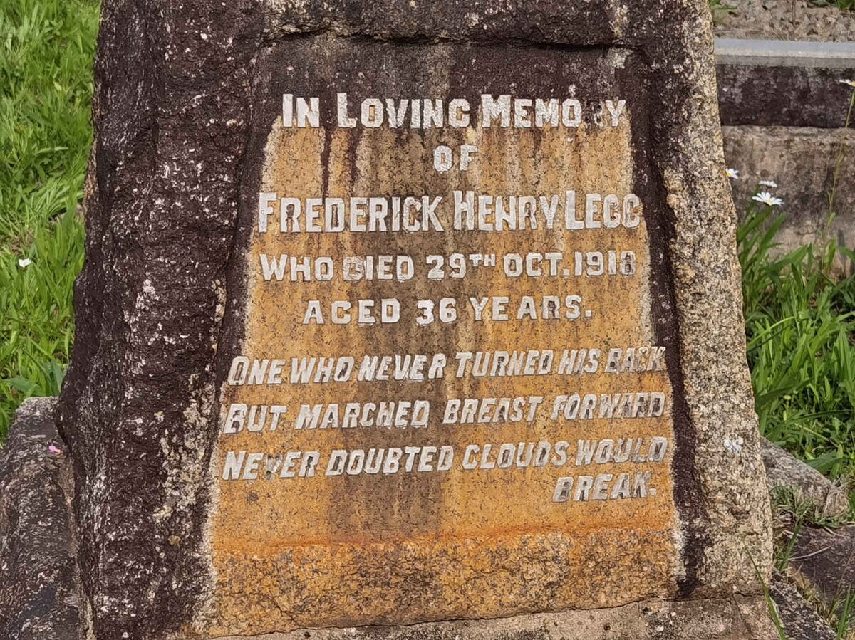 LEGG Frederick Henry -1918