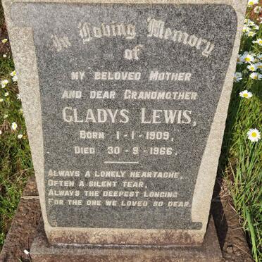 LEWIS Gladys 1909-1966