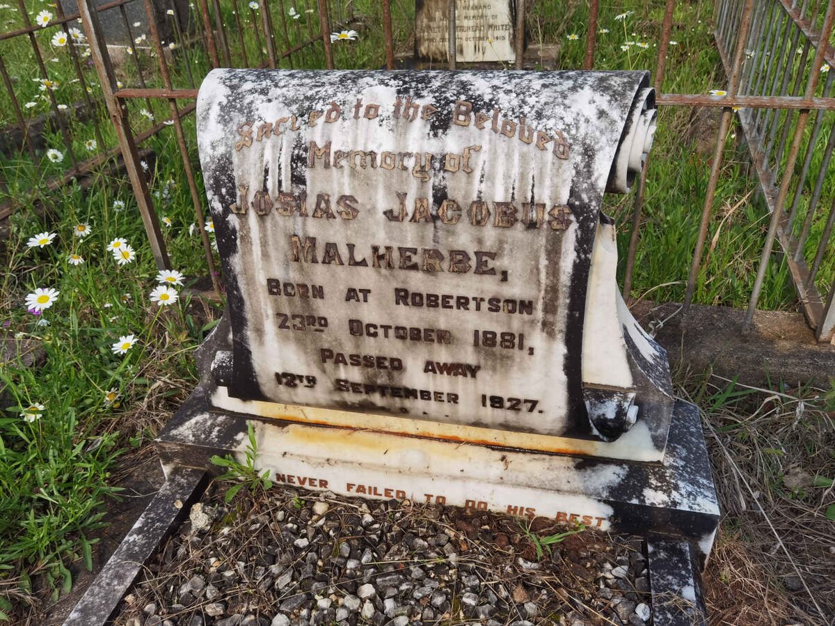 MALHERBE Josias Jacobus 1881-1927