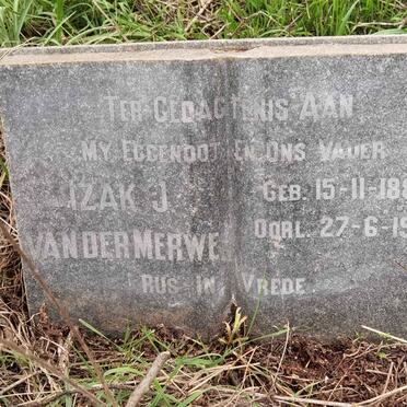 MERWE Izak J., van der 1883-1955
