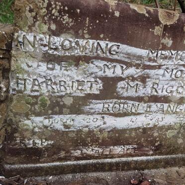 RIGGIEN Harriet M. nee LANGLEY