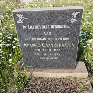 STRAATEN Johannes G., van 1889-1972