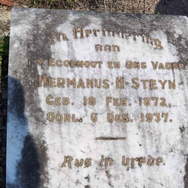 STEYN Hermanus H. 1872-1937