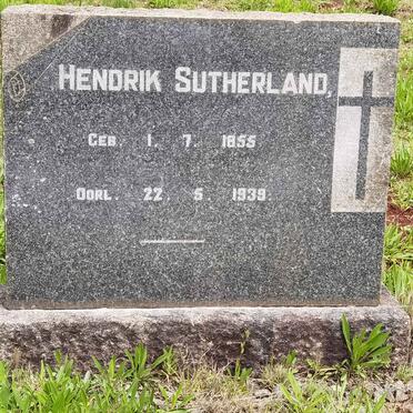 SUTHERLAND Hendrik 1855-1939